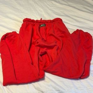 Daily Drills Red Track Pants